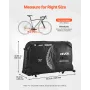 VEVOR Bike Travel Bag, Transport Universal Bicycle Storage Case Bag with TSA Lock, Support Plates, Protection and Fork Mount Sta