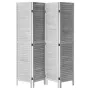  Wood Room Divider, 4 Panel Folding Privacy Screen, 66.9 Inches Tall Indoor Wooden Partition, Portable Decoration Screen, f