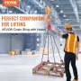 VEVOR Chain Sling, 8 mm x 150 cm Lifting Chains with Hooks, G80 Engine Chain Hoist Lifts, 5 Ton Lifting Sling Chains for Engine 