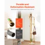 Coat Rack, Freestanding Coat Rack Stand with Quartz Stone Base & 9 Hooks, Free Standing Hall Coat Tree for Entryway, Bedroom, Of
