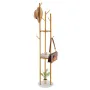 Coat Rack, Freestanding Coat Rack Stand with Quartz Stone Base & 9 Hooks, Free Standing Hall Coat Tree for Entryway, Bedroom, Of
