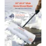 VEVOR Snow Pusher Shovel, 76.2 cm Outdoor Snowplow Shovel with Ergonomic Grip, HDPE Plastic Blade, Winter Shovels with Segmented