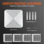 Chimney Cap 228.6 x 228.6mm, 304 Stainless Steel Fireplace Chimney Cover, Not Easily Toppled & Practical Accessories & Easy Inst