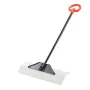 Snow Pusher Shovel, 76.2 cm Outdoor Snowplow Shovel with Ergonomic Grip, HDPE Plastic Blade, Winter Shovels with Segmented Handl