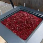 Fire Glass, 10 LBS / 4.5 KG Smokeless & High-Temperature Resistant Fireplace Rocks, 3/4-Inch / 19.05 mm Reflective Firepit Glass