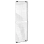 VEVOR 3 Packs Grid Wall Panels, 610 x 1828 mm Wire Grid Panels Display Rack, Wall-Mounted Art Display Shelf, Black Carbon Steel 
