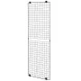 3 Packs Grid Wall Panels, 610 x 1828 mm Wire Grid Panels Display Rack, Wall-Mounted Art Display Shelf, Black Carbon Steel Wall H