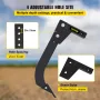 VEVOR Hitch Mounted Ripper, 18\" Shank Length Box Scraper Shank, 4 Hole Site Box Blade for Tractor, 2 Locating Pins Ripper Shank