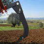 VEVOR Hitch Mounted Ripper, 18\" Shank Length Box Scraper Shank, 4 Hole Site Box Blade for Tractor, 2 Locating Pins Ripper Shank