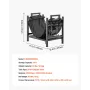 Indoor Firewood Rack, 45cm Curved Log Holder with Canvas