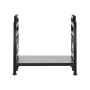 Indoor Firewood Rack, 45cm Curved Log Holder with Canvas