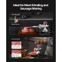 Manual Meat Grinder, 304 Stainless Steel Hand Meat Grinder with Suction Cup + Steel Table Clamp, Meat Mincer Sausage Maker & 2 C