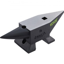 Cast Steel Anvil, 22 Lbs(10kg) Single Horn Anvil with Large Countertop and Stable Base, High Hardness Rugged Round Horn Anvil