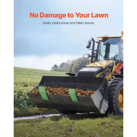 VEVOR traktor skovlbeskytter, 2 STK Heavy Duty stål skovl kantbeskyttere, Edge Tamer Anti-Skid enhed med dobbelt sekskant Lo