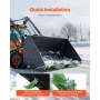 traktor skovlbeskytter, 2 STK Heavy Duty stål skovl