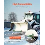 Tractor Bucket Protector, 2PCS Heavy Duty Steel Bucket Edge Protectors, Edge Tamer Anti-Skid Device with Double Hexagon Lock Nut