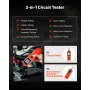 Automotive Circuit Tester Kit, 8 - 35 DCV Power Circuit Probe Tester with TFT Color Display and Lighting, 2-in-1 Electrical Auto