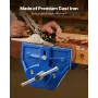 Woodworking Vise, 9 Inch Jaw Width, Quick Release Wood Bench Vise, 10.2 Inch Max Jaw Opening, Heavy-duty Cast Iron Construction,