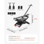 Air Portable Car Lift, 3 Ton Capacity, 550 mm Max Height, Adjustable Portable Air Car Lift with Airbag, Support Stands, Wheel Ch