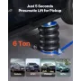 Air Jack, 6 Ton Quadruple Bag Airbag Jack, Lift Up to 673 mm with Heightened Column, Adjustable Handle & Thick Rubber Pad, 2-5 s