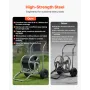 VEVOR Water Hose Reel Cart, 6096/9144 cm High-Pressure Garden Hose Cart, Hoses Reel Carts with Two Wheels, Handle & Heavy-Duty M