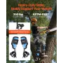 VEVOR Tree Climbing Spikes, Height-Adjustable Tree Climbing Gear with Straps & Padding Cushion, 159 kg Load Capacity, Heavy Duty