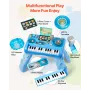 Baby DJ Playset for Toddlers 1-3, Educational Musical Table Toys with 133 Sound Sources, Recording and LED DJ Turntable, Baby Ac