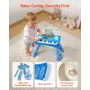 Baby DJ Playset for Toddlers 1-3, Educational Musical Table Toys with 133 Sound Sources, Recording and LED DJ Turntable, Baby Ac