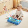 VEVOR Baby DJ Playset for Toddlers 1-3, Educational Musical Table Toys with 133 Sound Sources, Recording and LED DJ Turntable, B