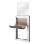 Pet Door for Door with Lock andÂ Magnetic Flap System Aluminum Frame XL