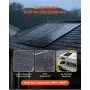VEVOR 2PCS 400W Bifacial Solar Panels, 16BB N-Type Monocrystalline PV Module 24% Efficiency, IP65 Waterproof Solar Panel with MC