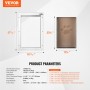 Pet Door for Door with Lock andÂ Magnetic Flap System Aluminum Frame XL