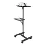 VEVOR Projector Stand, 2 Shelves Laptop Floor Stand, Projector Stands Table with Adjustable Height 860 to 1360mm, I-Beam Frame P