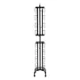 Greeting Cards Display Rack, 32 Pockets Rotating Postcard Brochure Display Stand, 360° Spinning Card Display Rack with Sign Hold
