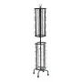 Greeting Cards Display Rack, 32 Pockets Rotating Postcard Brochure Display Stand, 360° Spinning Card Display Rack with Sign Hold