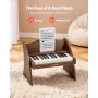 Kids Piano Keyboard, 25 Keys Wooden Digital Piano for Kids, Mini Music Educational Instrument Toy with Realistic Sound, Dual Pow