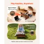 Kids Piano Keyboard, 25 Keys Wooden Digital Piano for Kids, Mini Music Educational Instrument Toy with Realistic Sound, Dual Pow