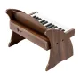 Kids Piano Keyboard, 25 Keys Wooden Digital Piano for Kids, Mini Music Educational Instrument Toy with Realistic Sound, Dual Pow