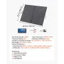 200W foldbart solpanel med ramme, 23 % højeffektiv bærbar