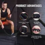 Battle Rope, 1.5 Inch Diameter 30Ft Length Polyester Exercise Rope, Battle Exercise Equipment with Protective Sleeve & Anchor, H