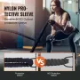 Battle Rope, 1.5 Inch Diameter 30Ft Length Polyester Exercise Rope, Battle Exercise Equipment with Protective Sleeve & Anchor, H