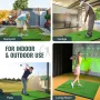 Golf-slåmåtte, 5x4 fod kunstgræs-golf-slagmåtte, fortykket