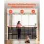 VEVOR Retractable Baby Gate, Extends to 3050 mm Extra Wide, 980 mm Tall, with Reinforced Fiberglass Strips, Avoids Crawling Thro
