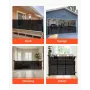 Retractable Baby Gate, Extends to 3050 mm Extra Wide, 980 mm Tall, with Reinforced Fiberglass Strips, Avoids Crawling Through, M