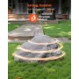Faux Rock Cover, Outdoor Fake Rock Well Pump Cover, Realistic Natural Texture, Lightweight & Weather-Resistant Artificial Boulde