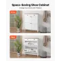 Shoe Cabinet with 2 Flip Drawers, Farmhouse Shoes Storage Cabinet with 2 Drawers and Anti-Tipping Device, Freestanding Shoe Orga