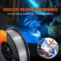 Flux Core Welding Wire, E71T-GS 0.8mm 4.5kg, Gasless Mild Steel MIG Welding Wire with Low Splatter for All Position Arc Welding 