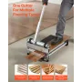 330mm Vinyl Floor Cutter, 12mm Thick Laminate Flooring Cutter with 15°/30°/45° Adjustable Angle Settings, Flexible Wheels, Teles