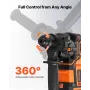 Rotary Hammer Drill, 20 mm SDS-Plus Cordless, 20V Battery Powered Rotary Hammer, Brushless, Including Battery, Charger, 3 Drill 