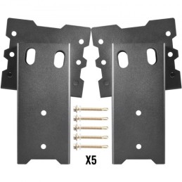 Deer Blind Brackets, 2 PCS 4" x 4" Deer Stand Brackets, Powder Coated Steel Tree House Brackets, Heavy Duty Deer Stands
